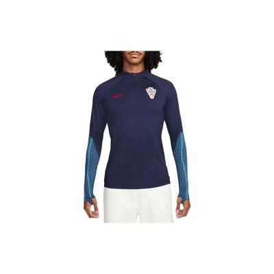 Dri-FIT Strike Drill Kroatien WM Trainings-Langarm-Fußballshirt Herren Tops Dunkelblau DH6453-498
