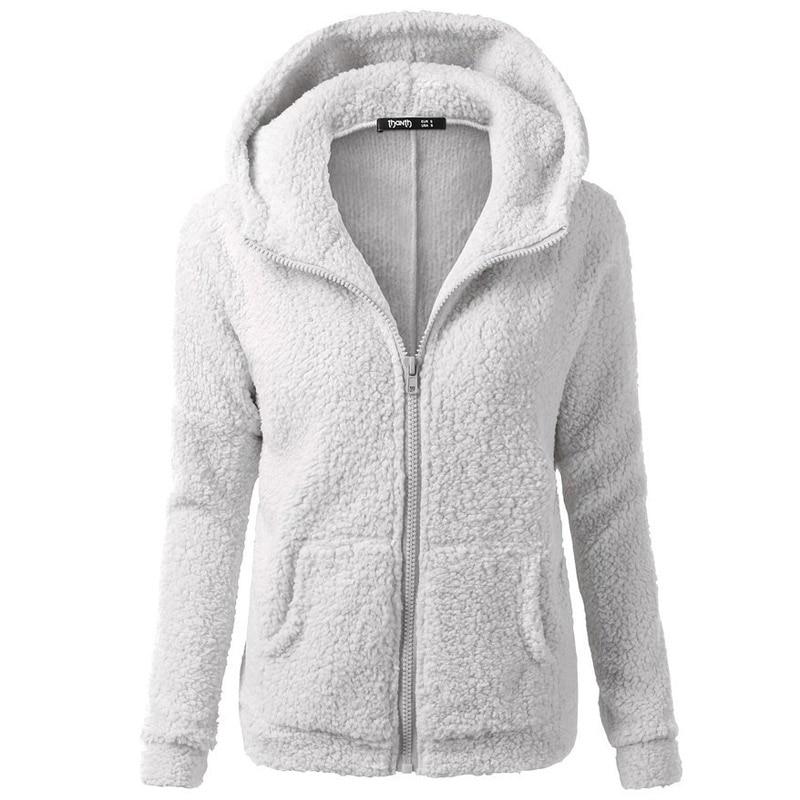 

Женское флисовое пальто с мехом, женское осенне-зимнее теплое мягкое толстое плюшевое пальто на молнии, короткая верхняя одежда S