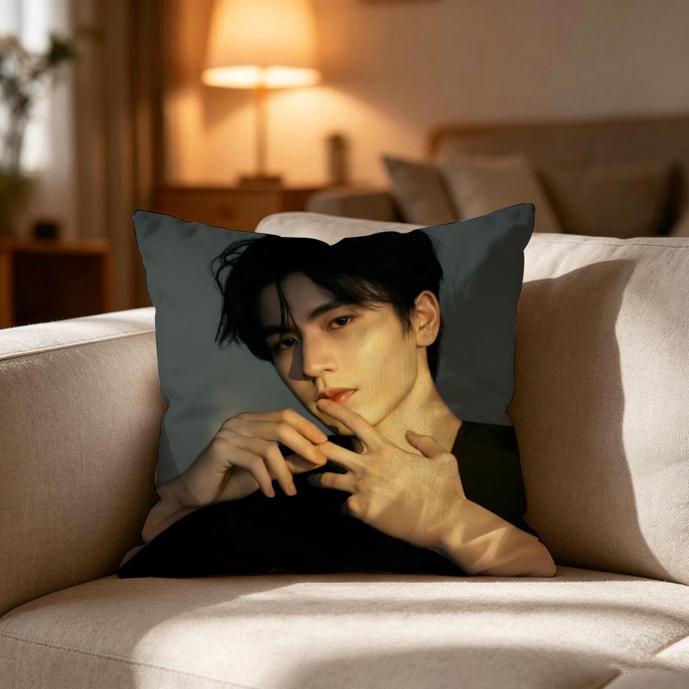 Cool Actor Zhang Linghe Cushion Cover Cushion Cover Soft Washable Pillow Case Multi-Scene For Couch Bed Travel Office Use