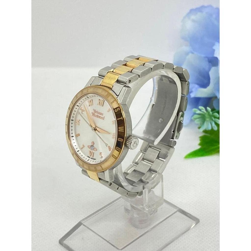 Used Operating Vivienne Westwood BLOOMSBURY Silver Rose Gold Vivienne Westwood SS Date