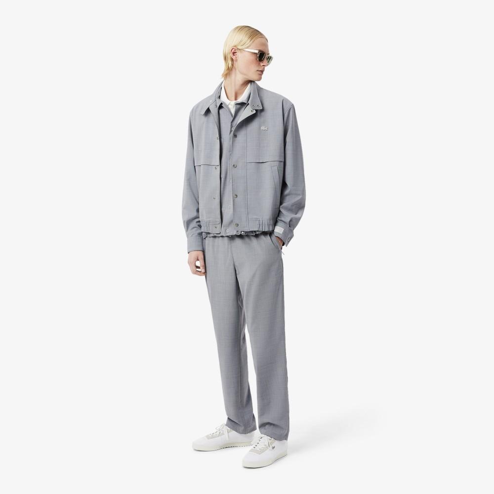 Lacoste Men's Wool Blend Flannel Jogger Pants HH9224-56GACZ