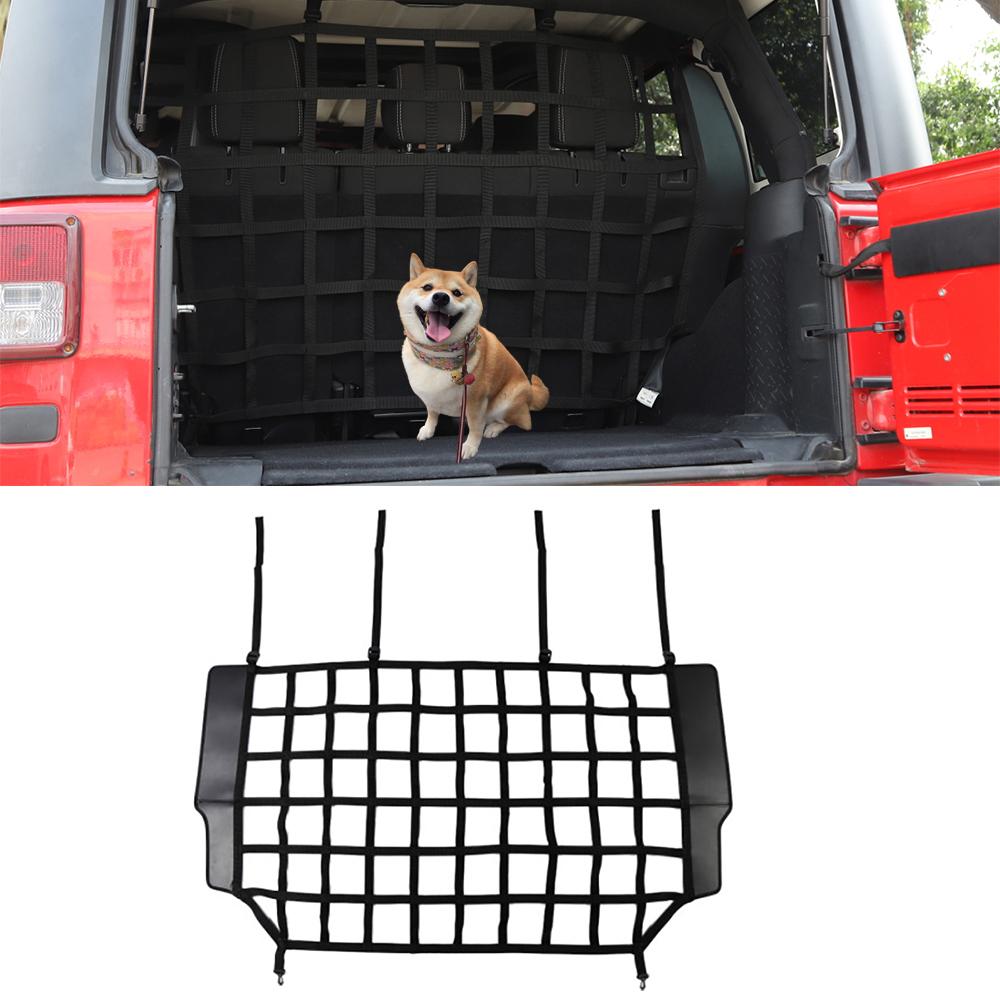 

Car Trunk Isolation Net Pet Barrier Cargo Divider Safety Mesh for Jeep Wrangler JK JL 2007-2025 4-Door Interior Accessories
