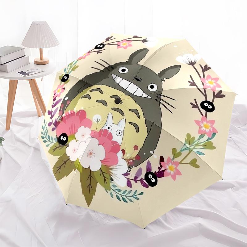 1pc Totoro and Friends Floral Wreath Suitable for All Seasons UmbrellaFP151
