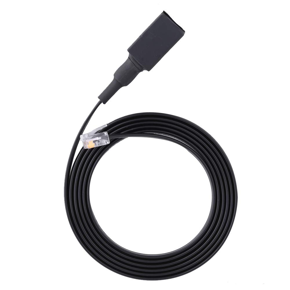 Durable 6-Pin Detachable Handheld Microphone Extension Cable for Yaesu Walkie-Talkies, 155cm Long
