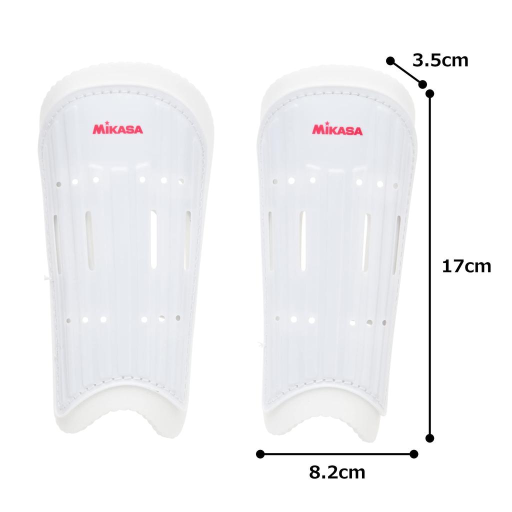 Mikasa Soccer Futsal Shin Guards White SS (MIKASA) MG-1002