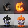 Pumpkin Moon Halloween Led Lantern Colorful Lights Party Decor Supplies Gifting