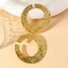 2PC Women's Retro Heavy Metal Alloy Pendant Gothic Punk Geometric Earrings Fashion Zircon Suitable for Party and Festival Gifts