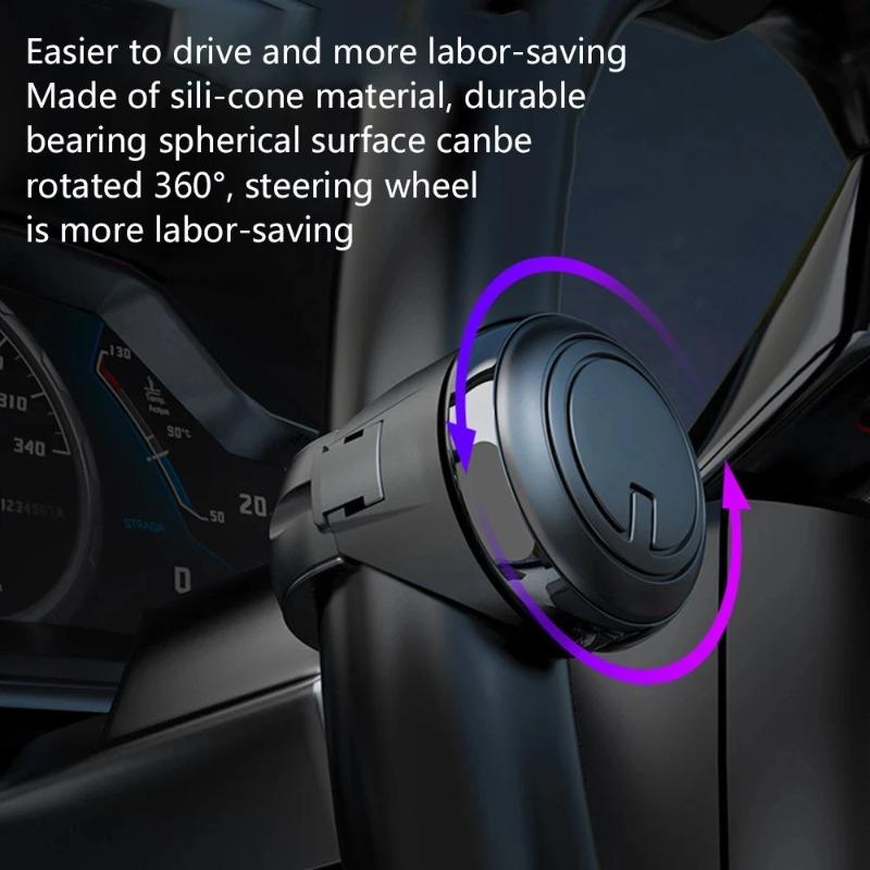 Turning Steering Wheel Booster  360° Rotation Spinner Knob Metal Bearing Power Handle Ball Shaped Wholesale