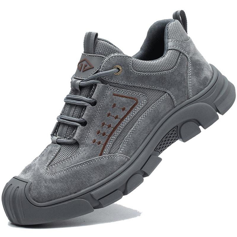 Construction Male Industrial Shoes Anti-smash Anti-puncture Work Shoes Indestructible Safety Shoes Men Steel Toe Sneakers