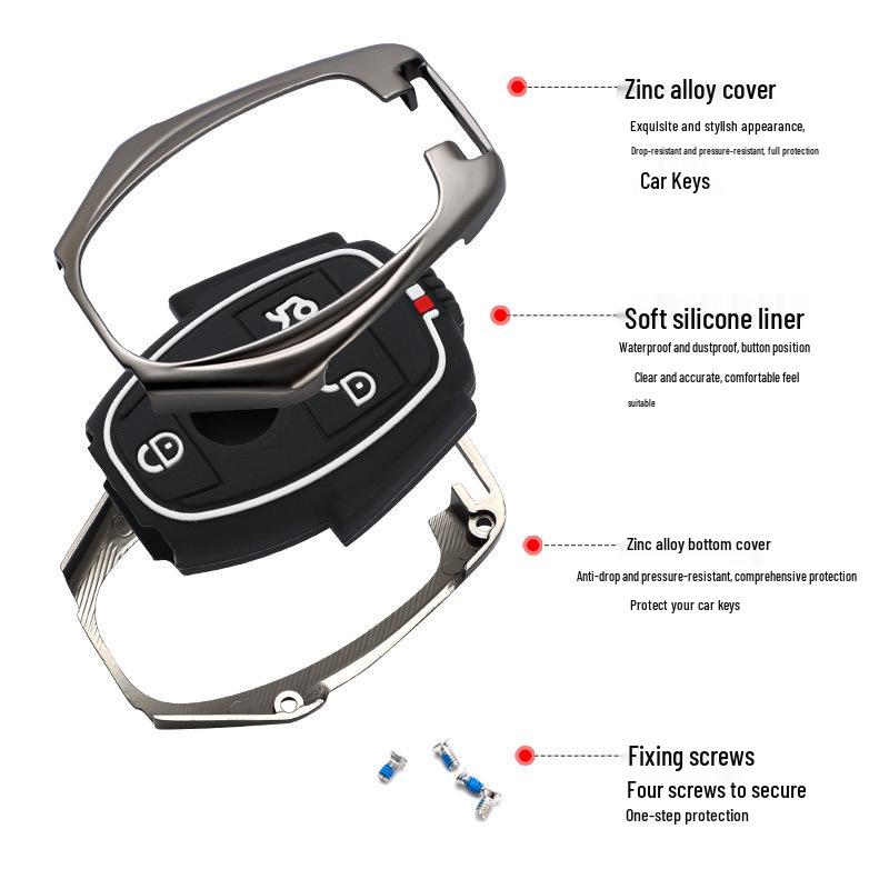 Mercedes-Benz E300L Key Case for E200/C260/A200L/GLC/GLE/GLA/C200 Models