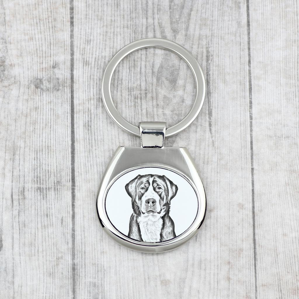 Velký švýcarský salašnický pes, Velký švýcarský salašnický pes - klíčenka s pejskem, klíčenka s potiskem, personalizovaný přívěsek od značky Art-Dog