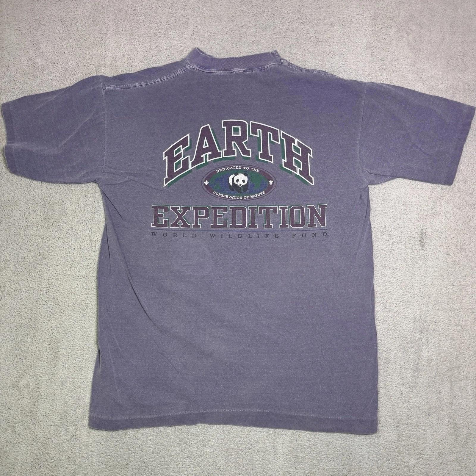 

Vintage Nature Conservation Shirt Adult Medium Single Stitch Double Sided Print L