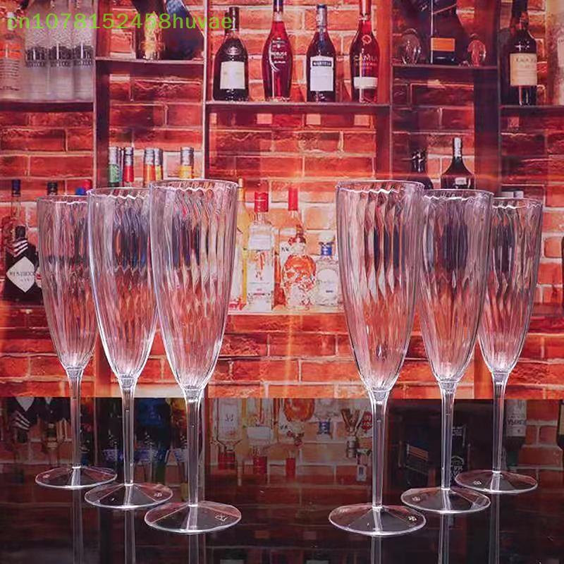 1 Pc Reusable Whiskey Glass, Transparent Plastic Champagne Glass, Safe and Durable for Party, Wedding, Home Bar.