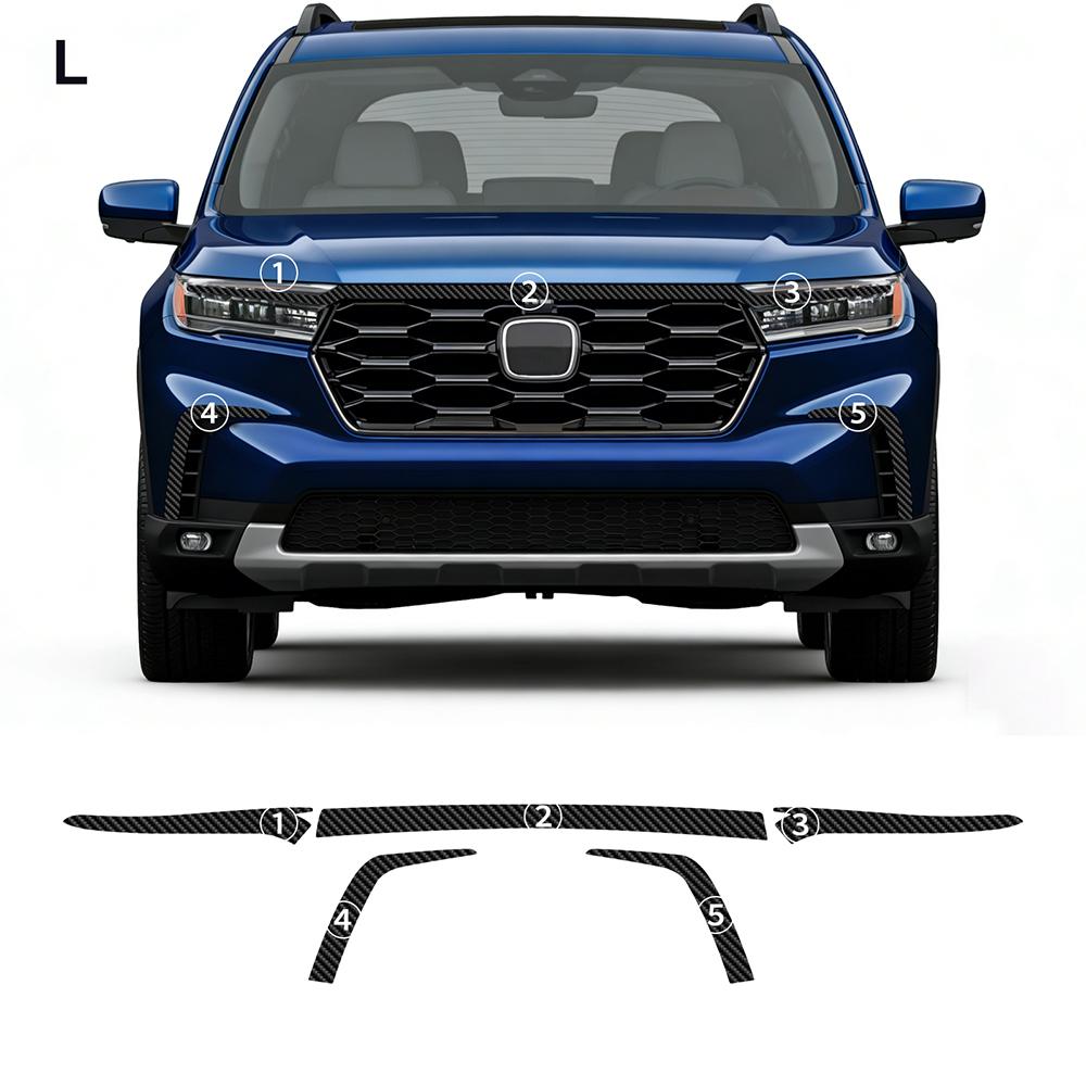 For Honda Pilot 2023 2024 2025 TPU Car Headlight Rearview B C Pillar Protection Film Pre-cut Anti-scratch Clear Smoked Sticker