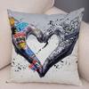 Home Decor Abstract Street Art Animal Cushion Cover Graffiti Gamepad Sofa