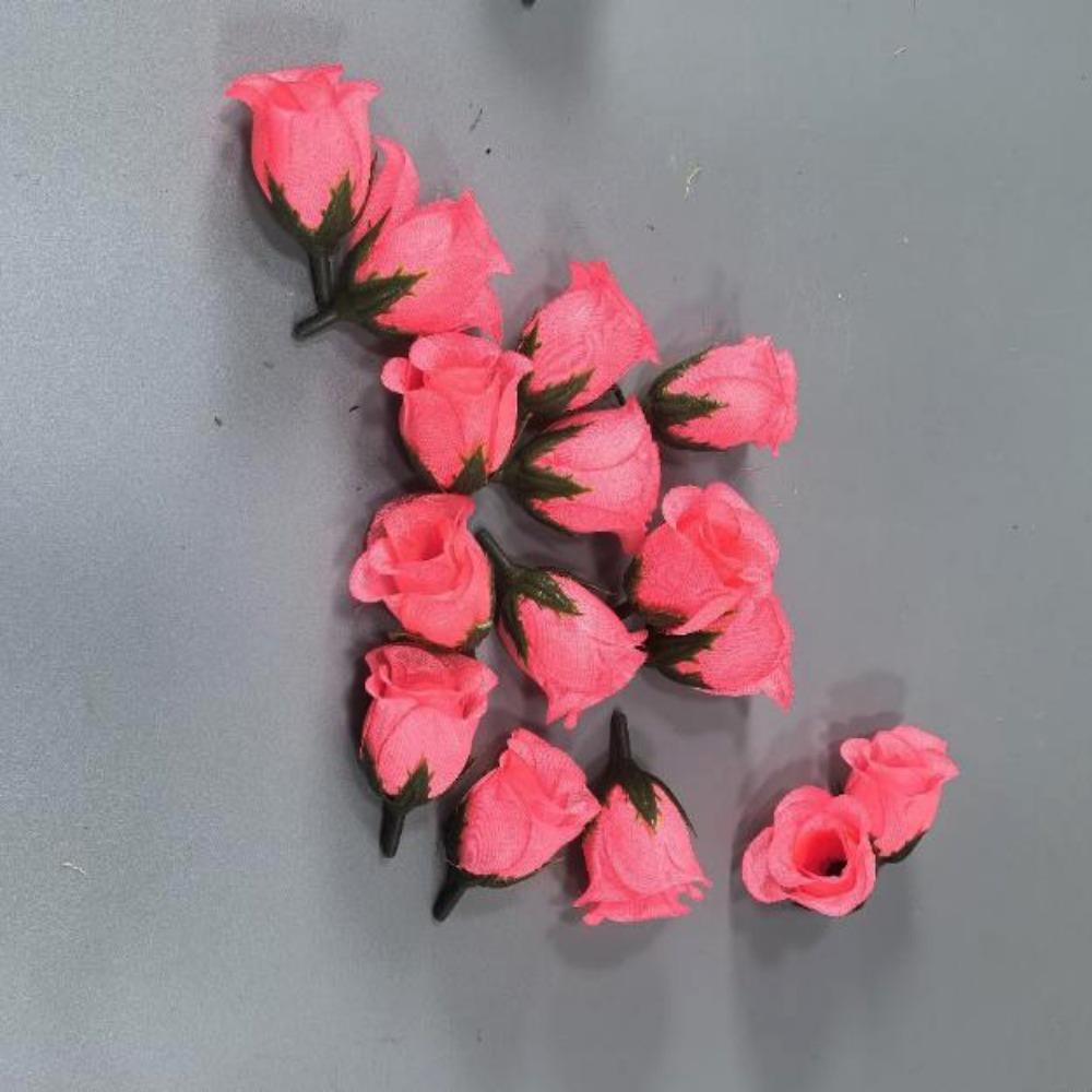 100PCS/bag 3.5*5cm Artificial Bud Flower Diy Christmas Decorative Wreaths Brooch  Home Decor