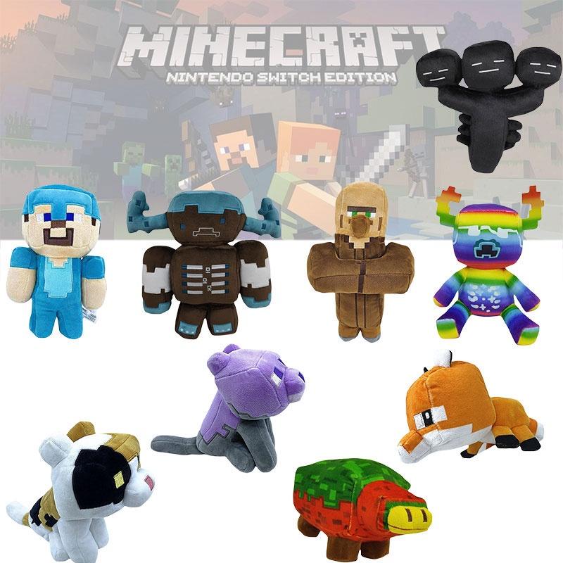 Pluszowa Lalka Minecraft Miękki Pluszowy Zwierzęcy Figurka Krótki Plusz Tkanina 20-23cm Wysokości