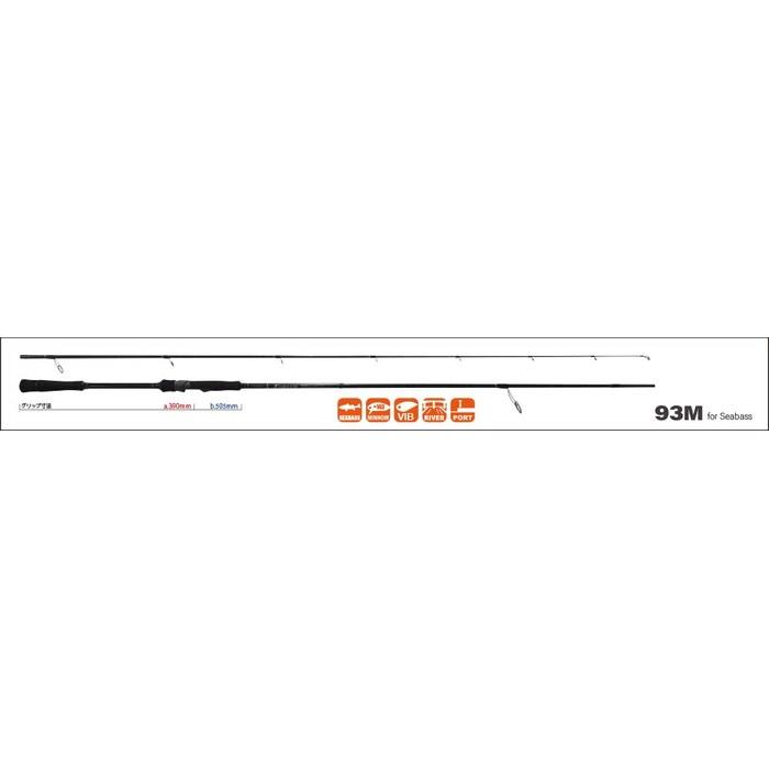 Yamaga Blanks Rod Early for Bass 93M Black