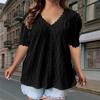 Women's Summer Short Sleeved Lace Decoration Fashionable And Elegant T-shirt Top