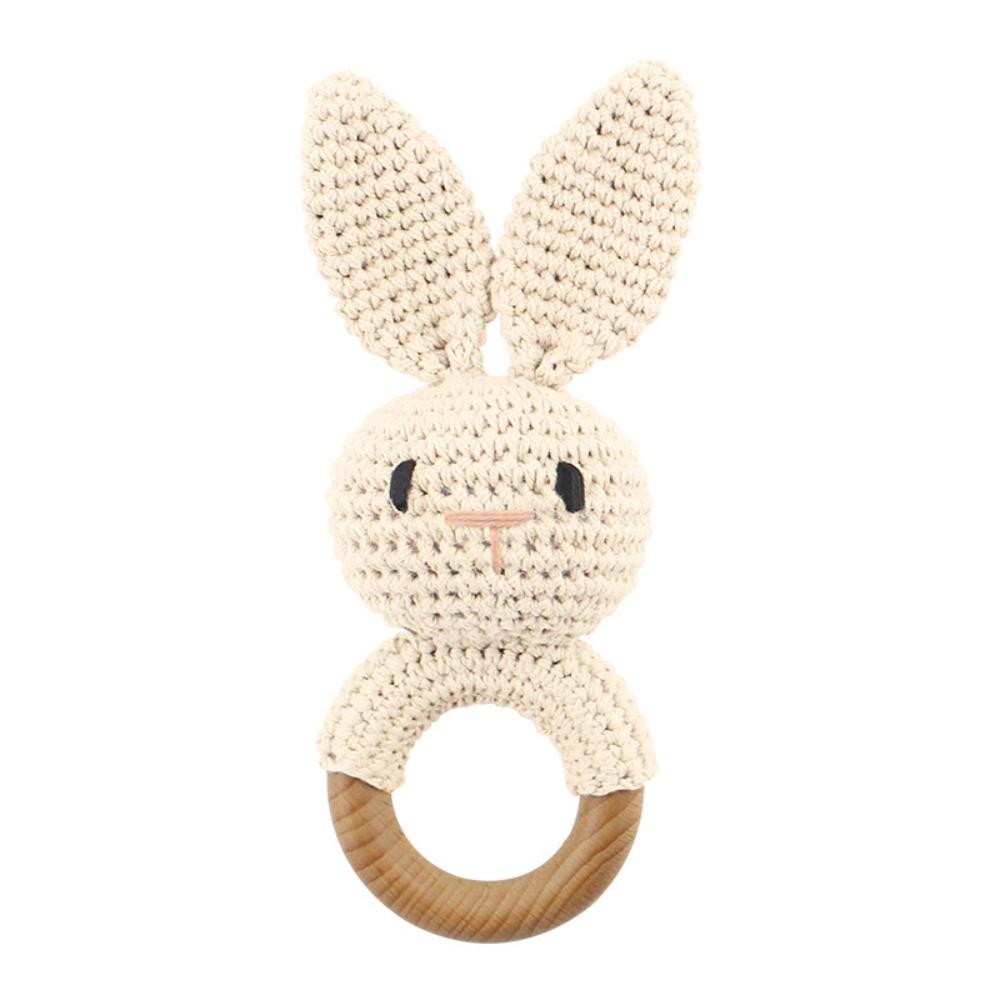 Crochet Baby Crochet Rattle Animals Knitting Gym Toy Cartoon Bunny Rattles Toys Educational Toy