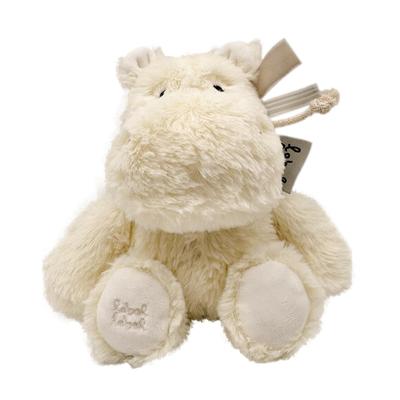 Labellabel Label Label Stuffed Animal Animal Fluffy Baby First Toy Baby Shower Gift (Hippo, Ivory, S)