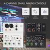 Compactly 2Channel Bluetooth-compatible Audios Mixer With 48V Phantoms Power For Studio Recording And Live Performances