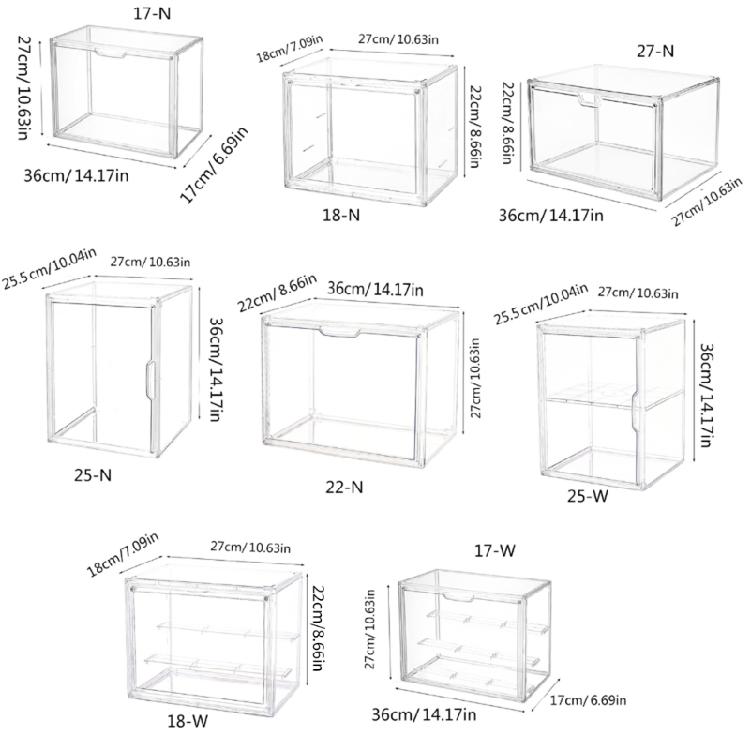 Clear Organizers Case for Toy Displays Dustproof Protective Cover Decorative Storage Box Ideal for Home Office Use