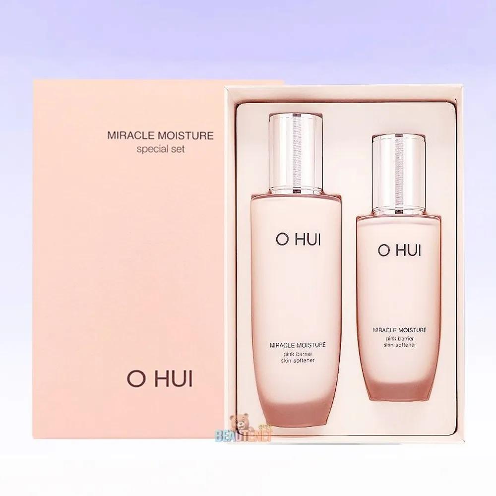 O HUI Miracle Moisture Pink Barrier Skin Softener 2-Piece Set