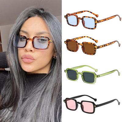 4pcs Classic Rectangle Sunglasses Set UV400 Protection Unisex Fashion Shades for Women Men Outdoor