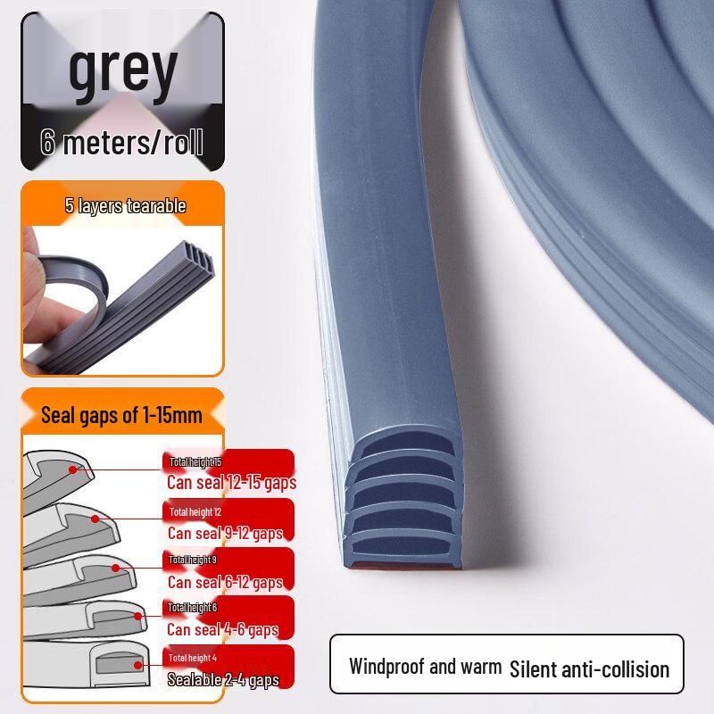 Multi-layer Door Gap Sealing Strip