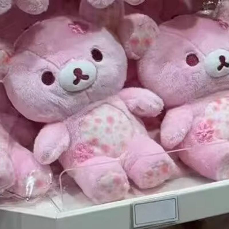 Peluche Rilakkuma Edizione Sakura Orsetto Rosa Morbido Giocattolo Morbido Bambola Fiore di Ciliegio Carina Cuscino Cuscino Orsacchiotto Regalo Per Bambini