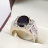 Black Onyx Oval Cut Gemstone With 925 Sterling Silver Ring For Men's #A837 JL375666948219