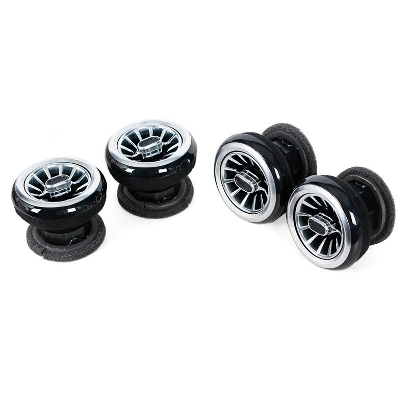 Car LED Front Dashboard AC Air Condition Vent Outlet Turbo Interior Trim For Suzuki Vitara 2016-2018