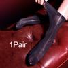 1Pair Solid Color Oil Shiny Nylon Summer Female Silky Sheer Stockings Ankle Socks Women