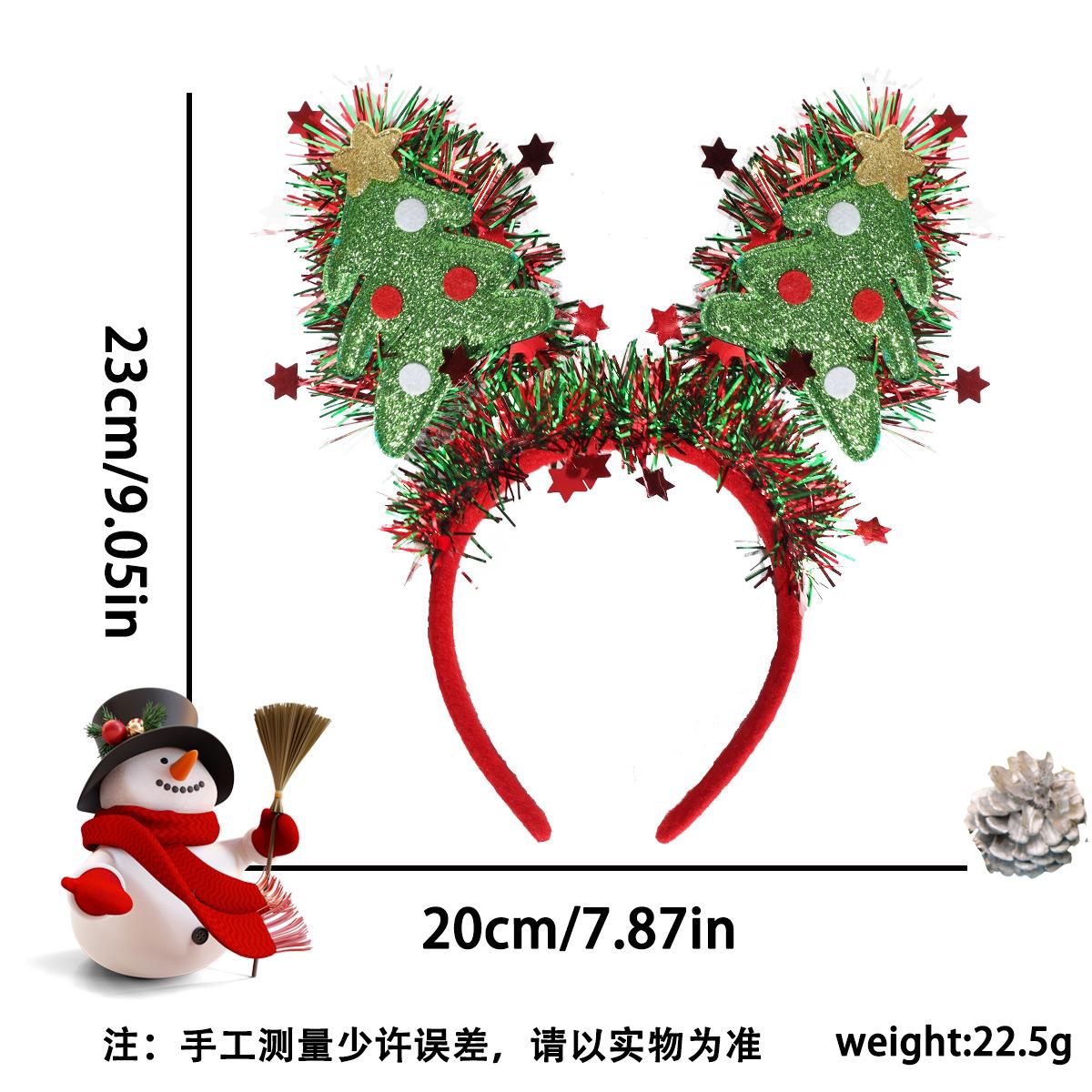 

Christmas Costume Hair Accessories Cartoon Snowman Xmas Tree Elk Headbands Christmas Party Decoration Hairbands Festive Supplies
