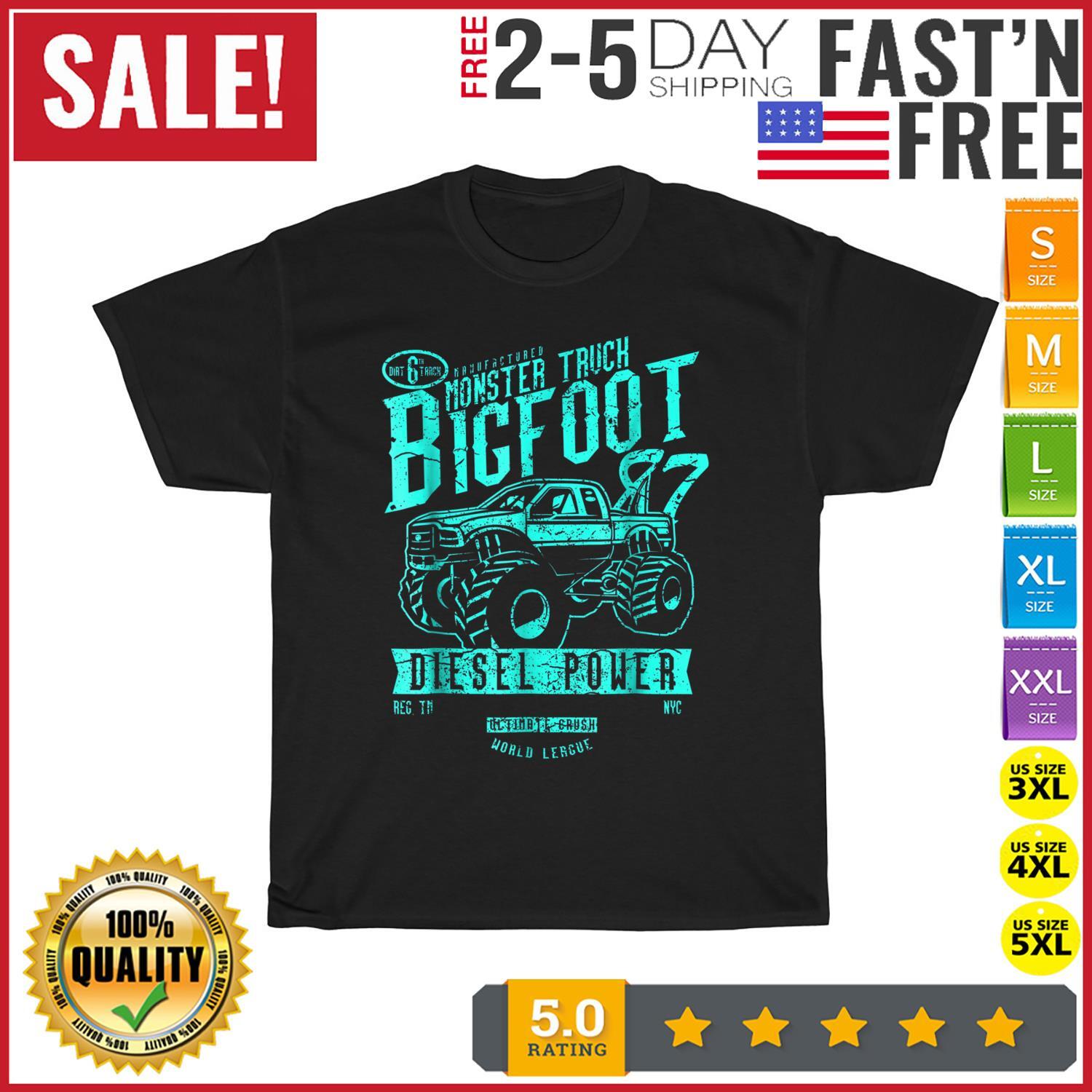 Retro Monster Truck Distressed Vintage T Shirt Mens Womens Tees Top Men Fashion 2023 Women T Shirt Mens Womens Tees Top 2XL