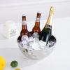 ZISIZ Stainless Steel Hammered Salad Bowl