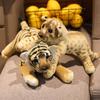Lion King Plush Toy, Realistic Lion Tiger Leopard Stuffed Animal Doll, Soft & Safe Kids Gift for Boys Girls Birthday Present