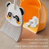 Small Broom Dustpan Set Cute Panda Toddler Broom and Dustpan Combo Housekeeping Helper Combo Pretend Play Cleaning supplies