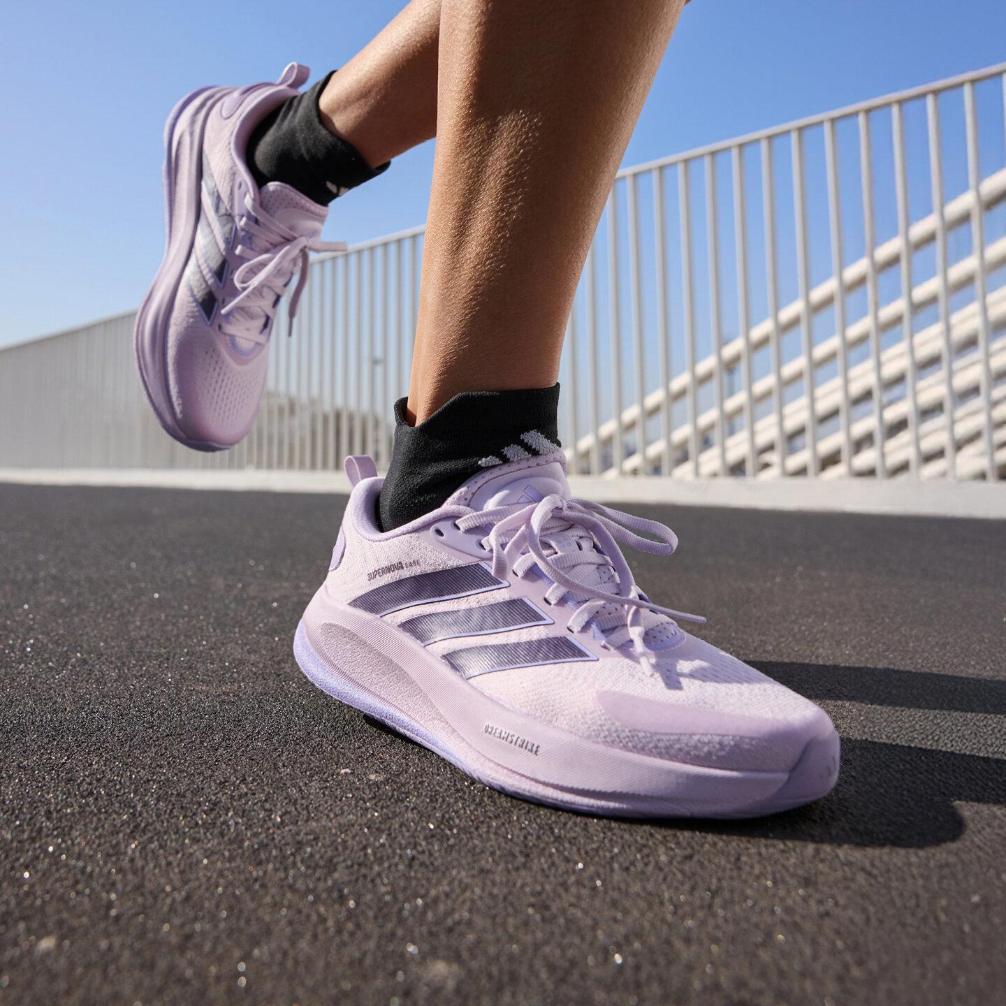 Adidas SUPERNOVA EASE 2 Fabric Running Shoes Women s Purple 36.5