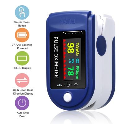 Pulse Oximeter Blood Oxygen Saturation Monitor for Heart Rate Monitor and SpO2 OLED Display