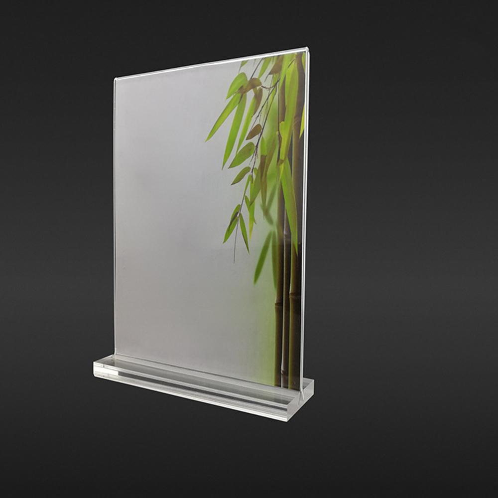 Acrylic Photo Frame Freestanding Picture Frame 10*15cm Table Display Card Stand Home Decor Art DIY Ornament Room Decoration