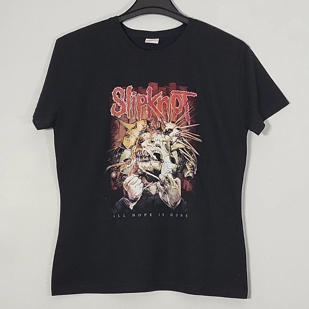 SLIPKNOT All Hope Is Gone XL GIRLY YOUTH T-Shirt Black Band Logo 4XL