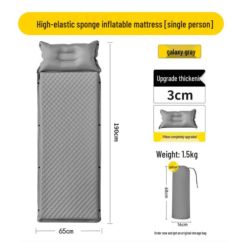 Automatic Inflatable Camping Air Mattress - Portable, Moisture-Proof Sleeping Pad for Outdoor and Home Use