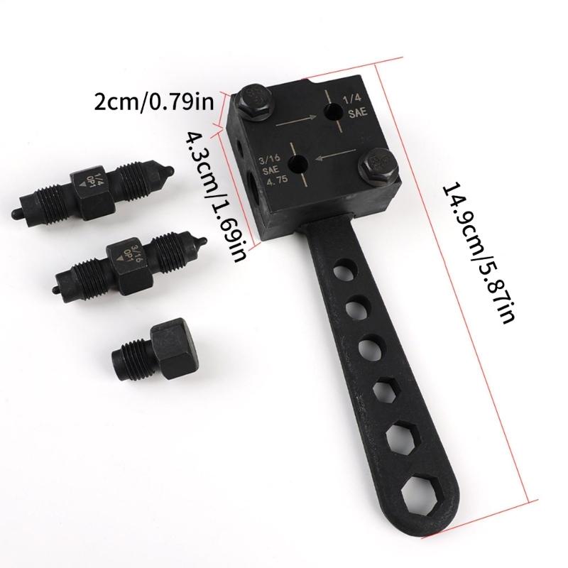 Professionelles Bremsenbördelwerkzeug-Set Starkes Metall Universelles Kfz-Bremsleitungsbördelset Auto Bremsenwartung