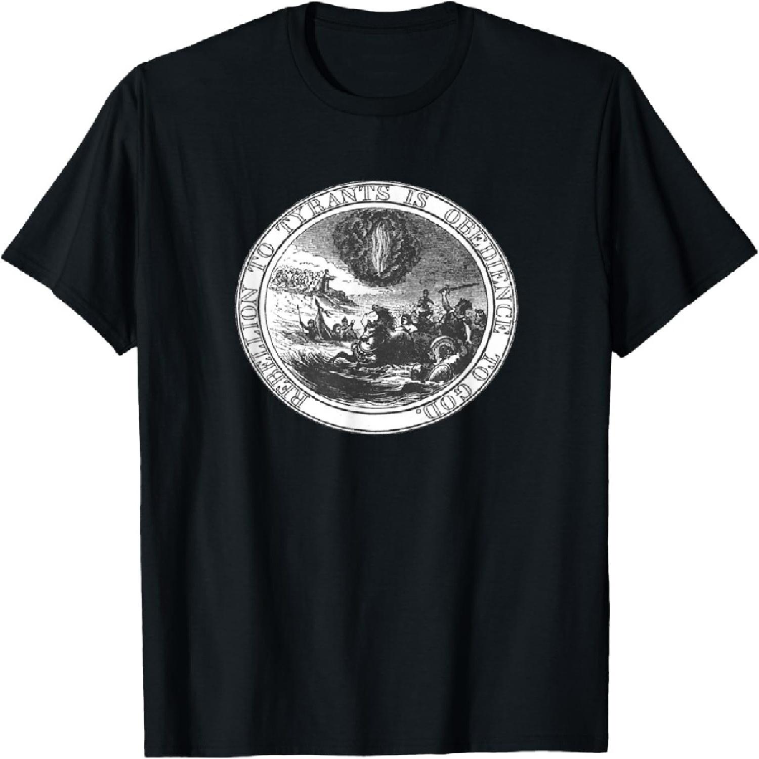 Rebellion to Tyrants is Obedience to God Franklin T-Shirt T-Shirt XXXXXL разноцветный