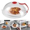 Mikrowellen-Spritzschutz, 180 °, hochtemperaturbeständig, Ofenölkappe, Reisabdeckungen mit Griff, PC-Frischhalteschalen-Schutzabdeckung