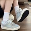 Casual Korean version of foreign trade niche board shoes 2025 spring new versatile platform white shoes breathable sports and leisure shoes