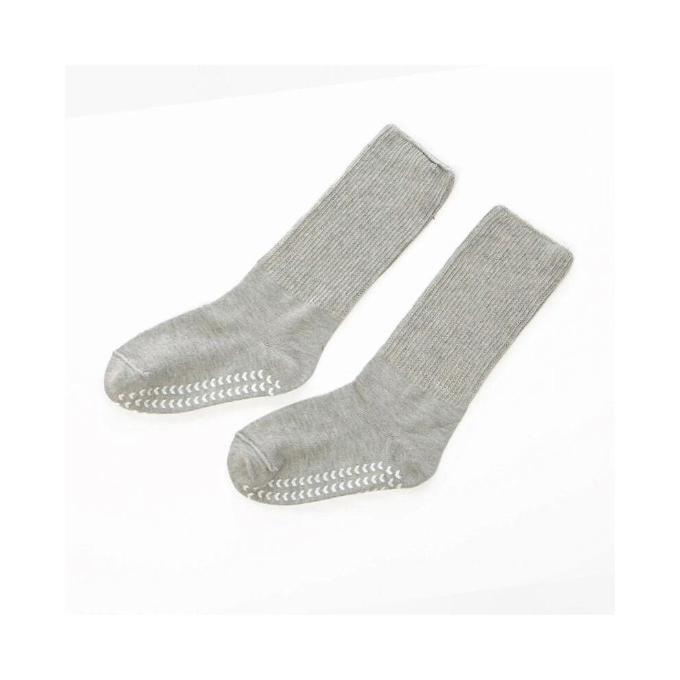 (Grey Plus Size) Extra-Wide Diabetic Socks for Swollen Feet Hospital-Grade Non-Binding and Grip-Friendly for Men and Women