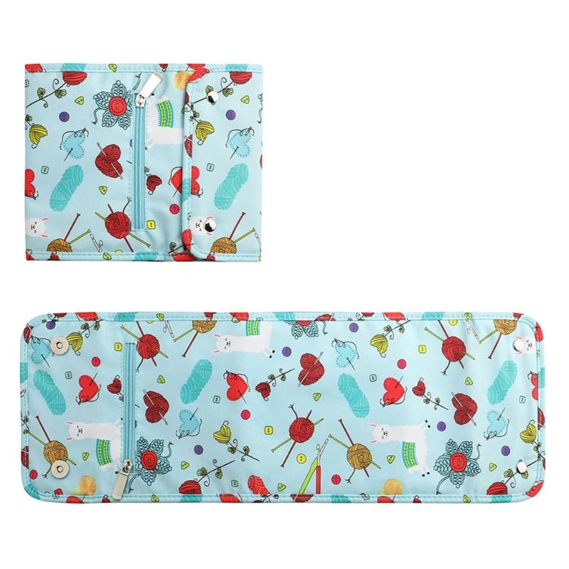 Multifunctional Knitting Needle Organiser Travel Circular Needle Storage Pouches For Knitting Tool Sewing Accessories